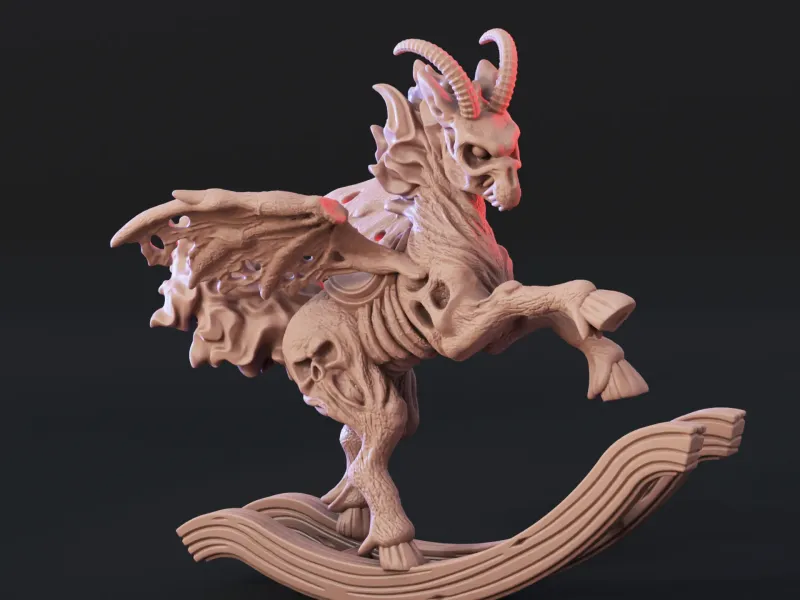 Demon Possessed Rocking Horse