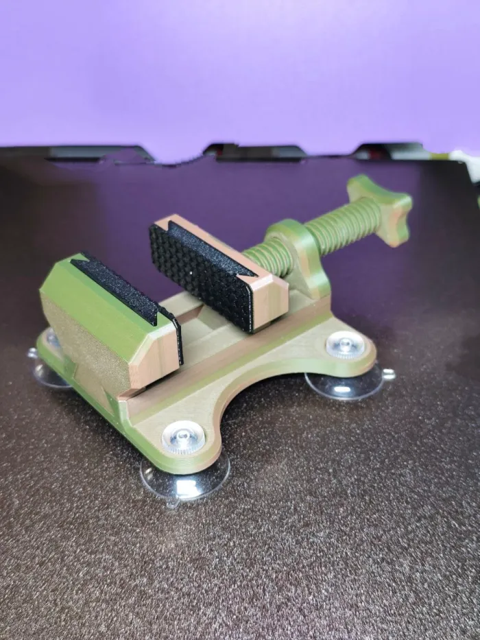 Modular Mini Bench Vise with Suction Cups - Tools - PLA - 3D printed product - фото 4