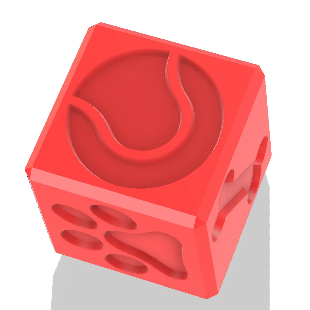 Educational Dog Stamp Cube for playdough and sensory play