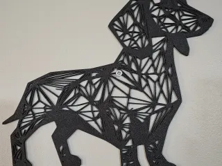 Dachsund (complex) - Geometric Wall Hanger