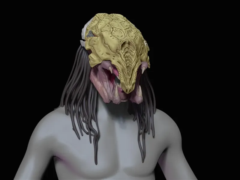 Feral Predator Mask And Head Armour 3d digital download