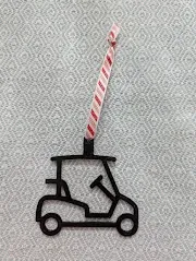 Golf Cart Christmas Ornament