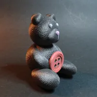 Tiny Button Teddy Bear-0