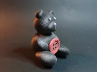 Tiny Button Teddy Bear-0