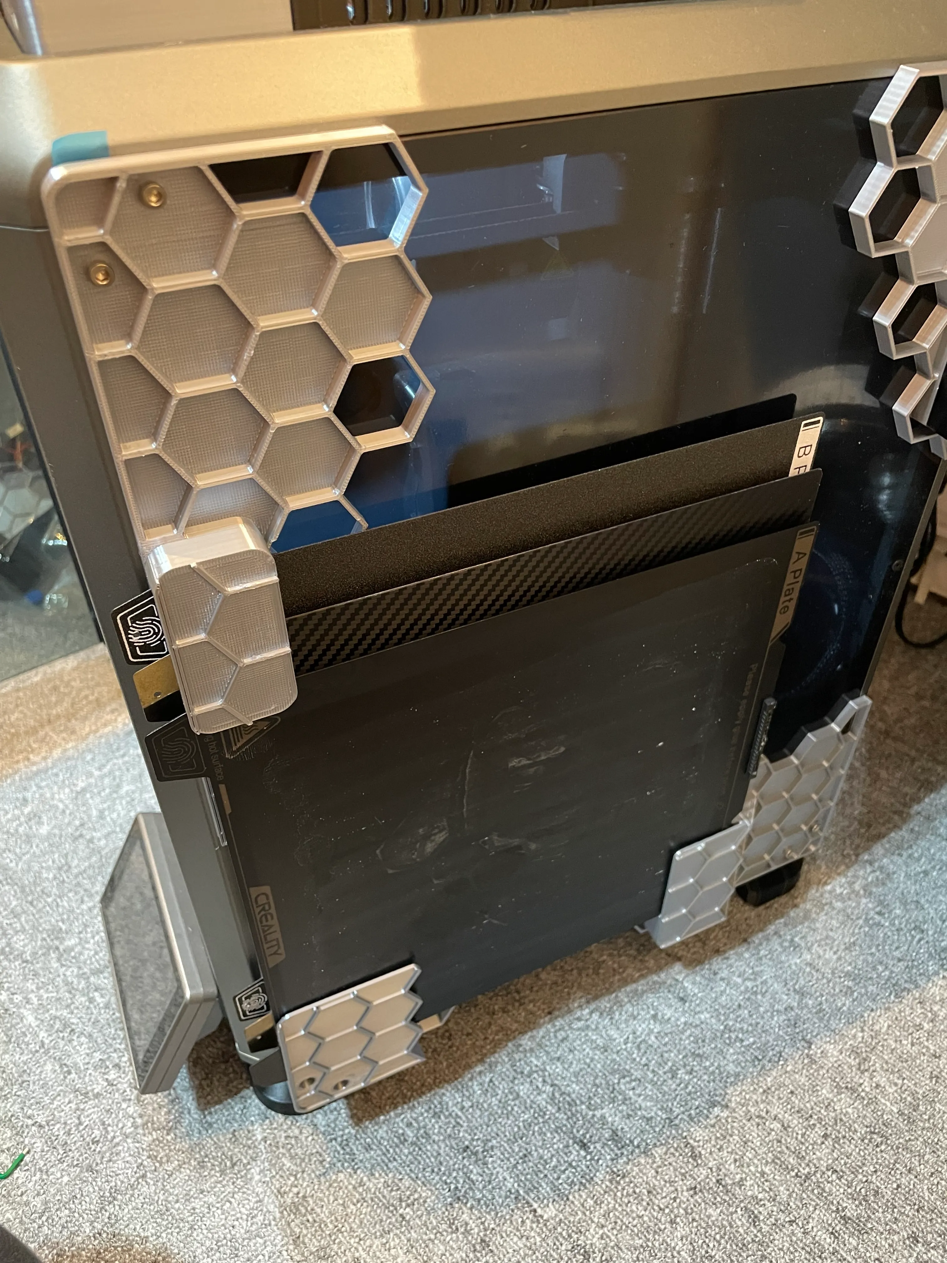 K1 K1C PEI build plate side holder