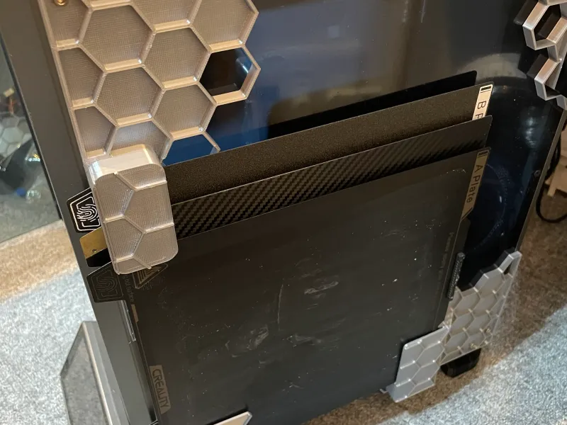 K1 K1C PEI build plate side holder