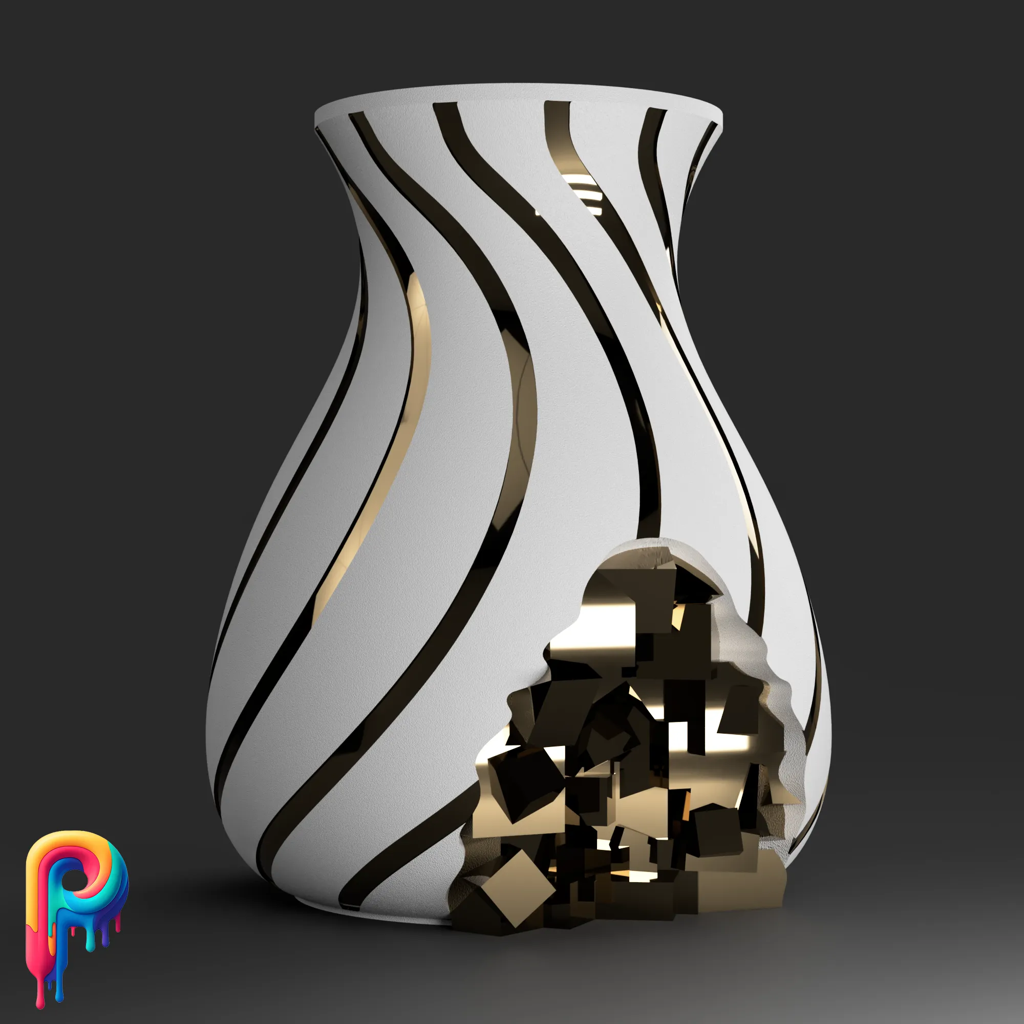Pyrite Vase by Polymeria