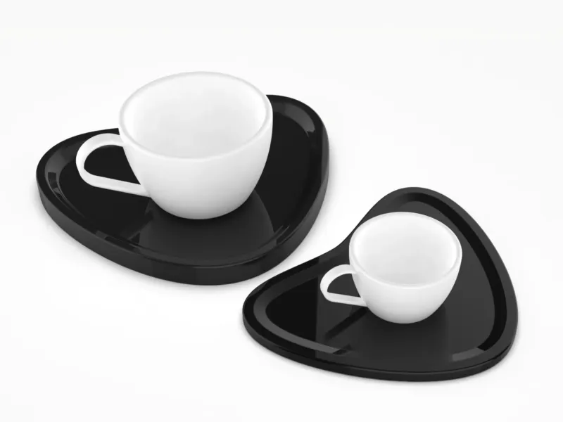 Mom and Me Cup and Saucers Design for Mother's Day Gift