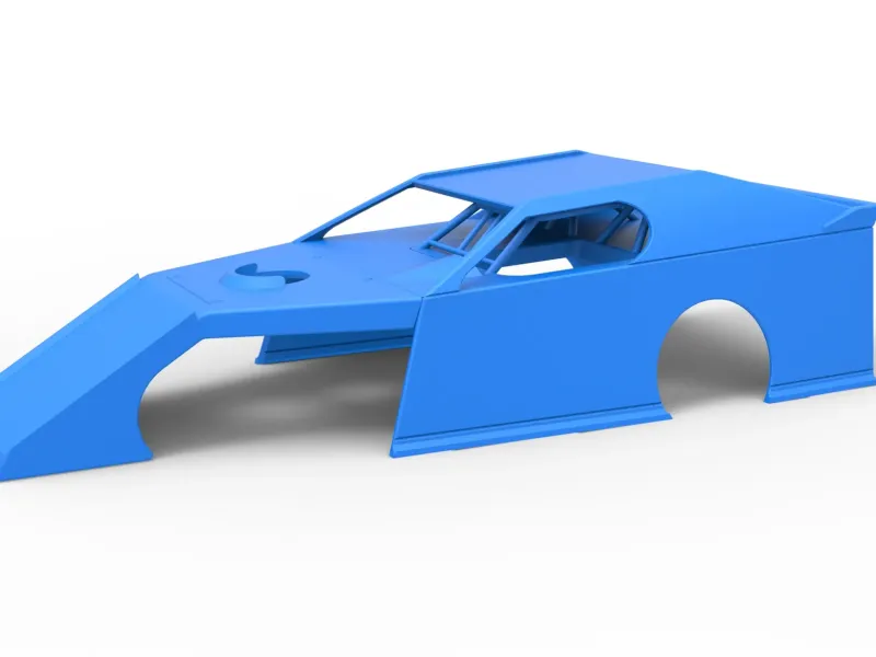 Shell of Dirt Modified stock car Scale 1:25