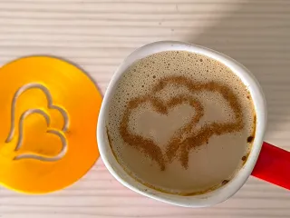 Latte art stencil