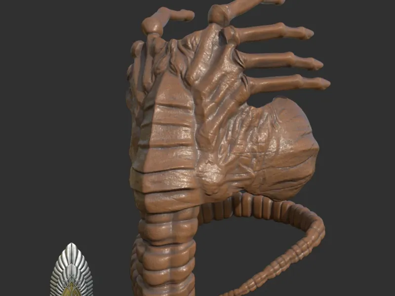 Aliens Romulus Face Hugger 3D DIGITAL DOWNLOAD
