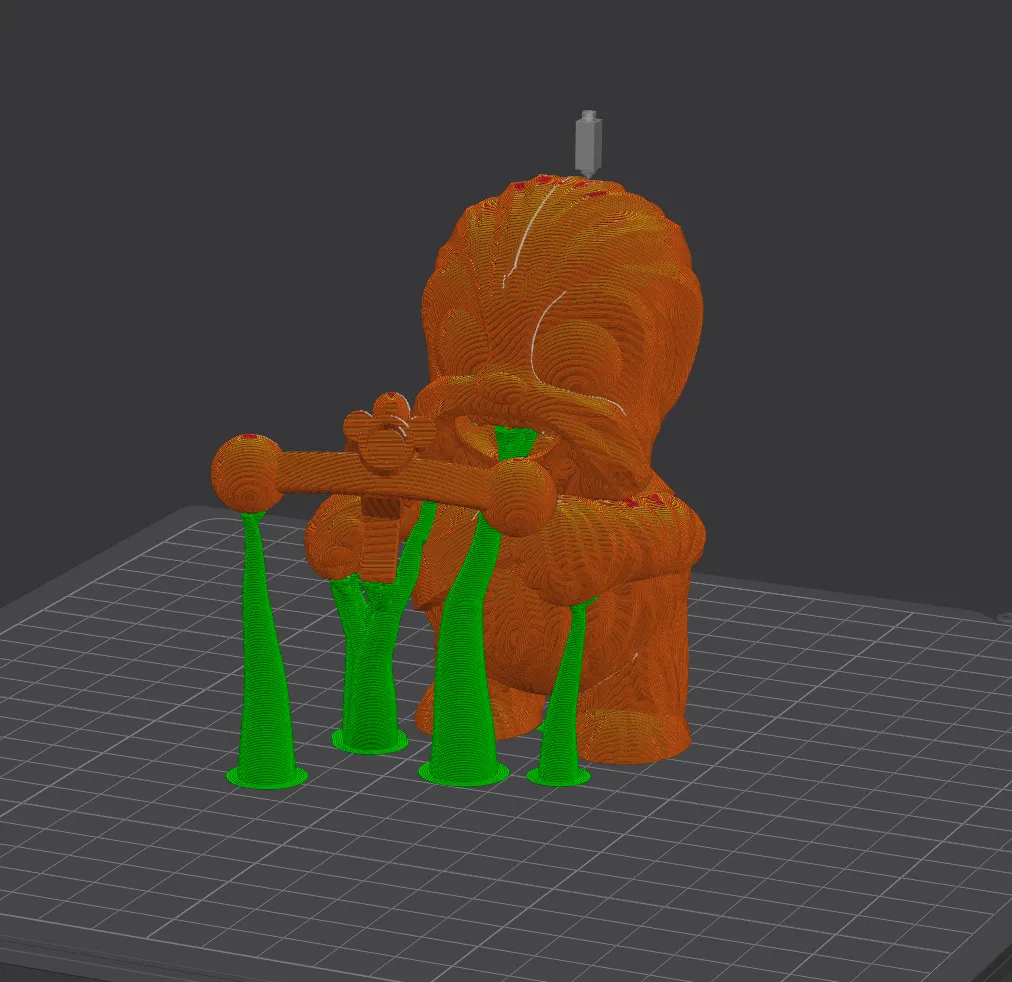 Baby Chewbacca with a rifle