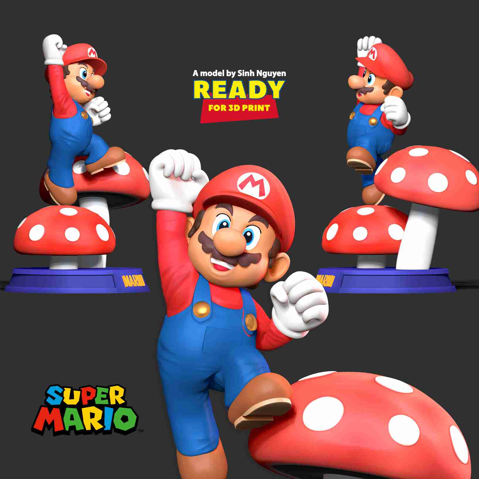 Modeling Ready, Super Mario Bros. Figurines! (Single Purchase)