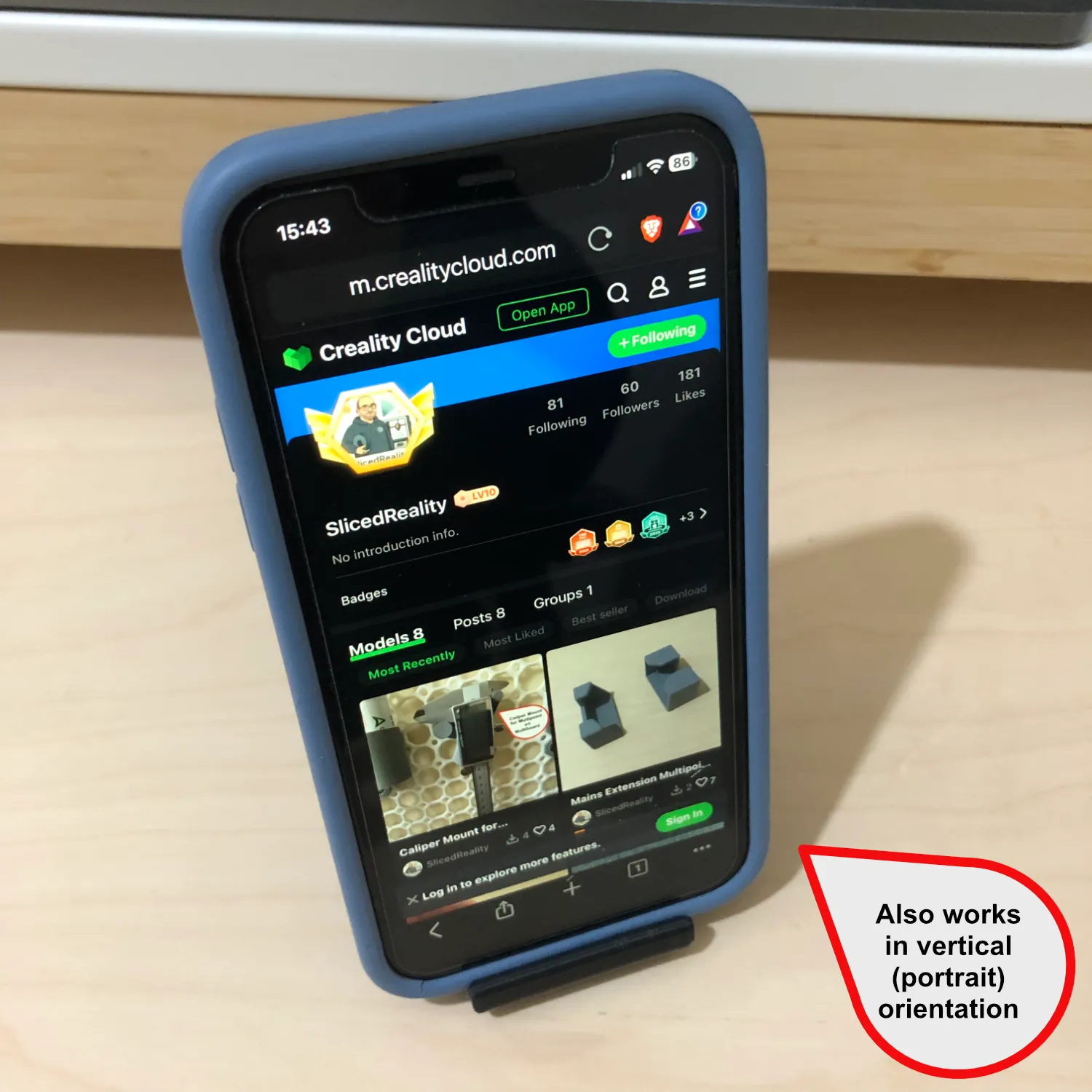 Simple Phone Stand - fits iPhone and many others-2