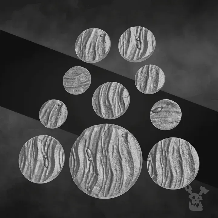 Basi decorative Set di sabbia ondulata