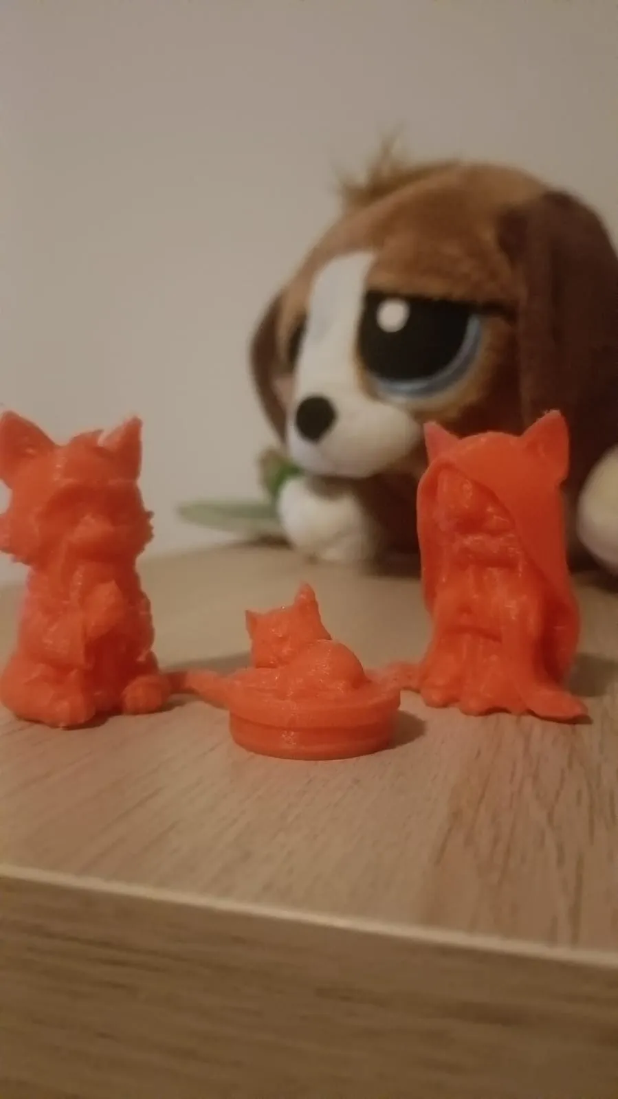 Nativity scene with cats