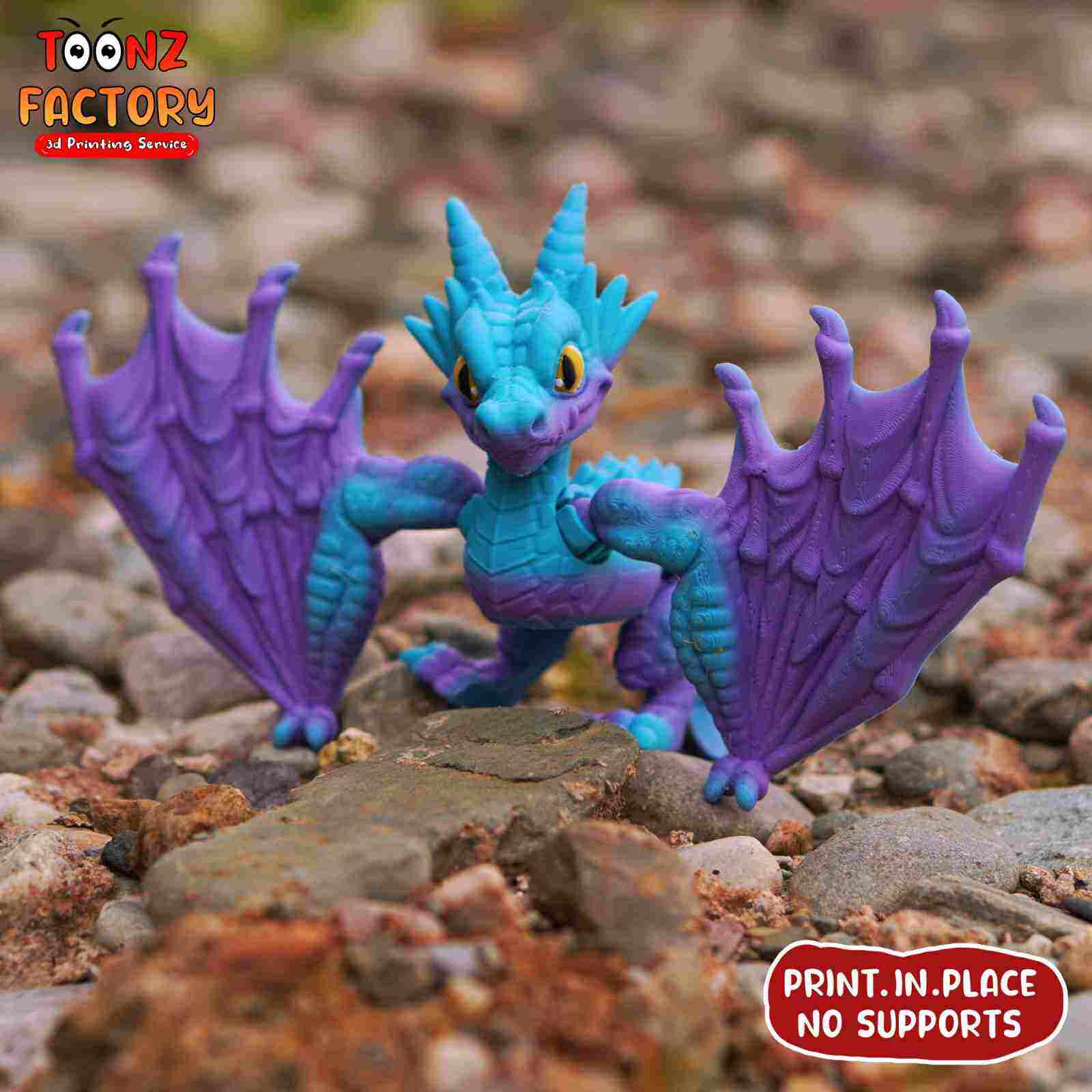 Articulated Toothless - Nice Flexi Dragon STL for Download 