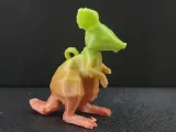 Low poly kangaroo keychain-1