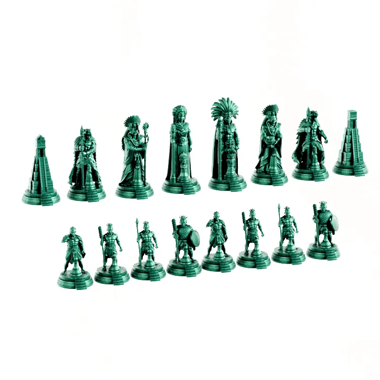 Historical Mayan Empire Chess Set 3MF - STL-5