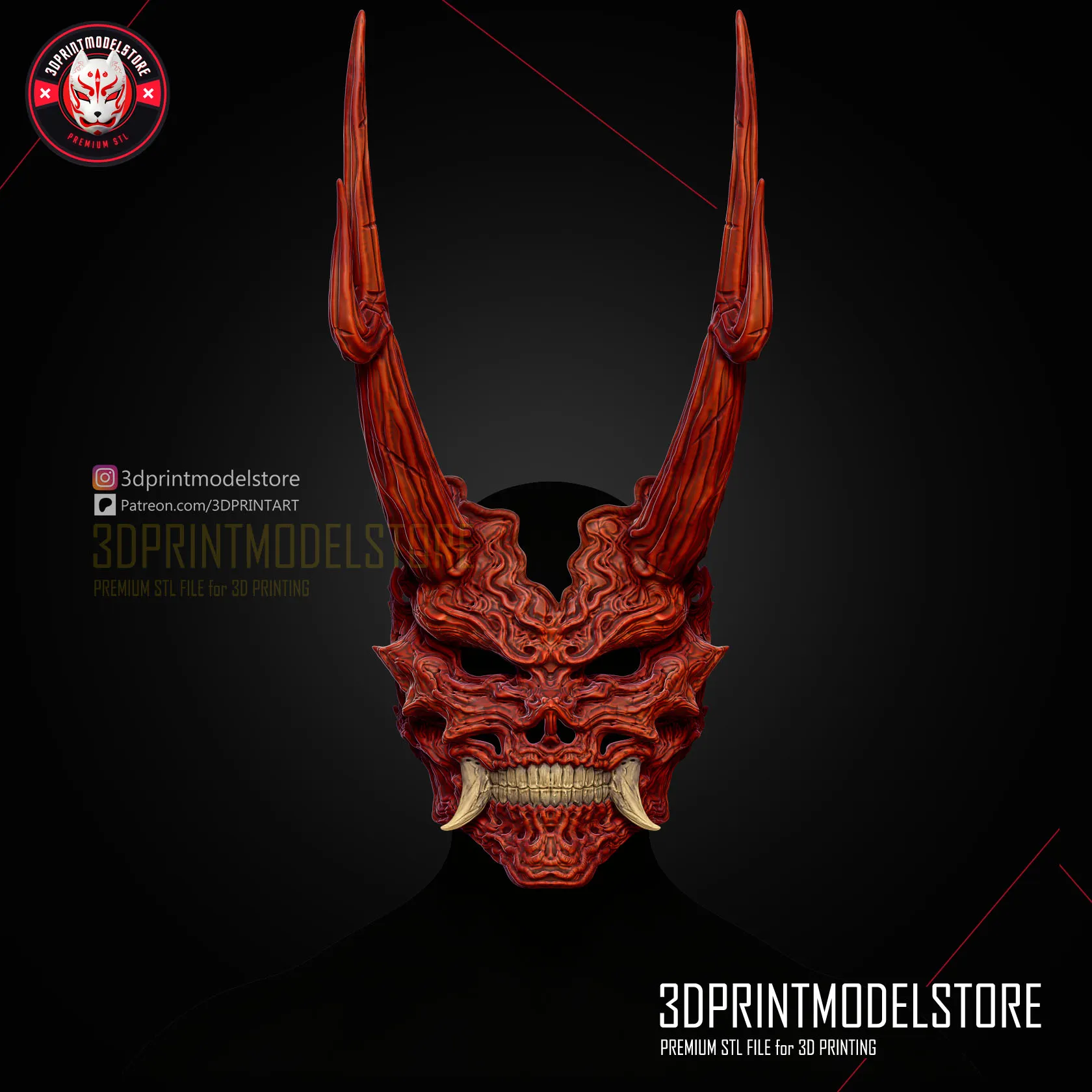 Black Myth Wukong - Dreadfire Yaksha Mask - Premium STL