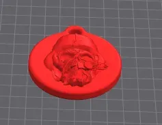 Skull Pilot Keychain