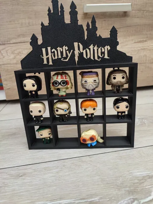 Harry Potter Funko Pop Kinder Joy Stand/Shelf + wand