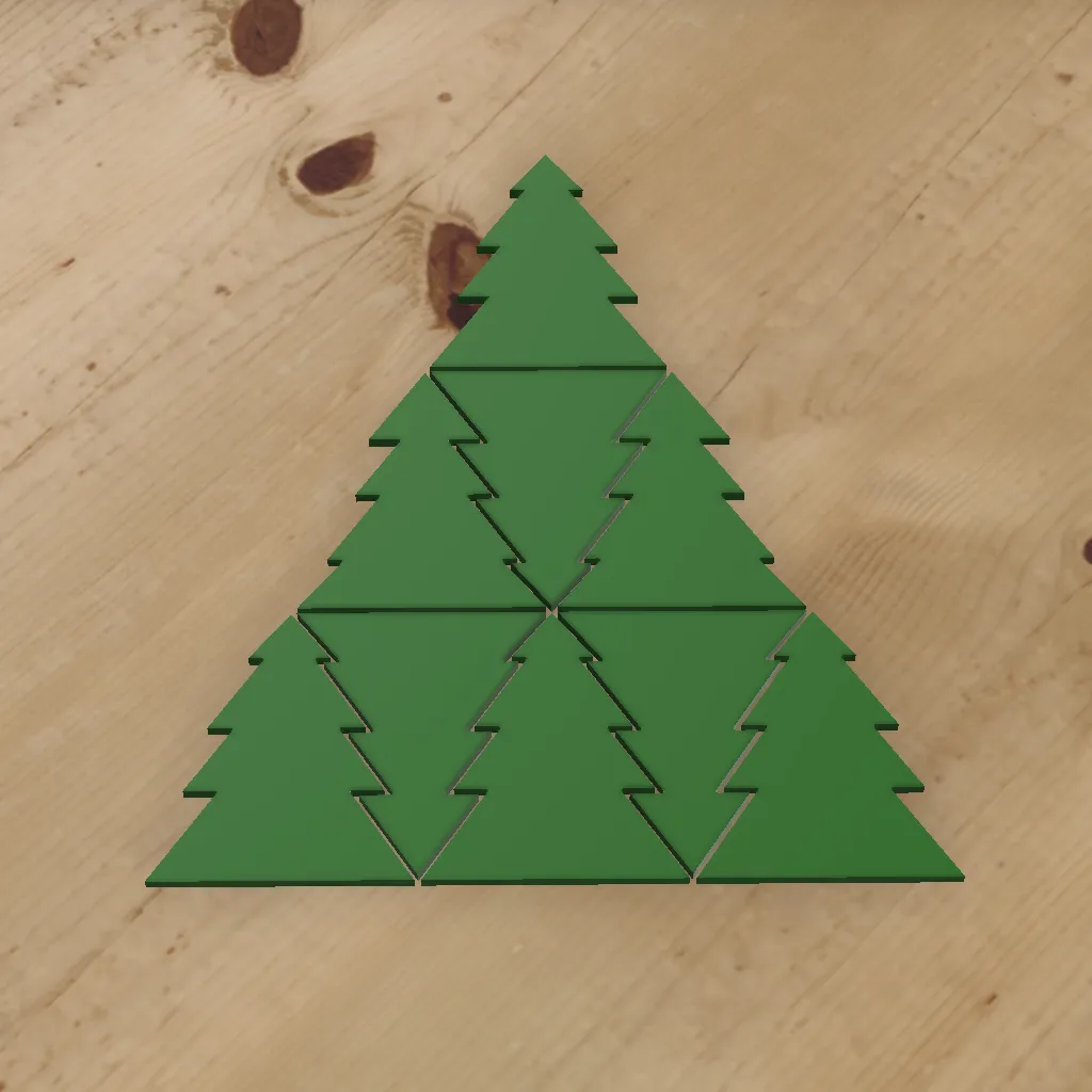 TESSELATION CHRISTMAS TREE CUTTER - 8 IN 1 FOR SENSORY PLAY