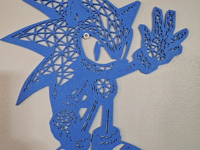 Sonic - Colgador de pared geométrico