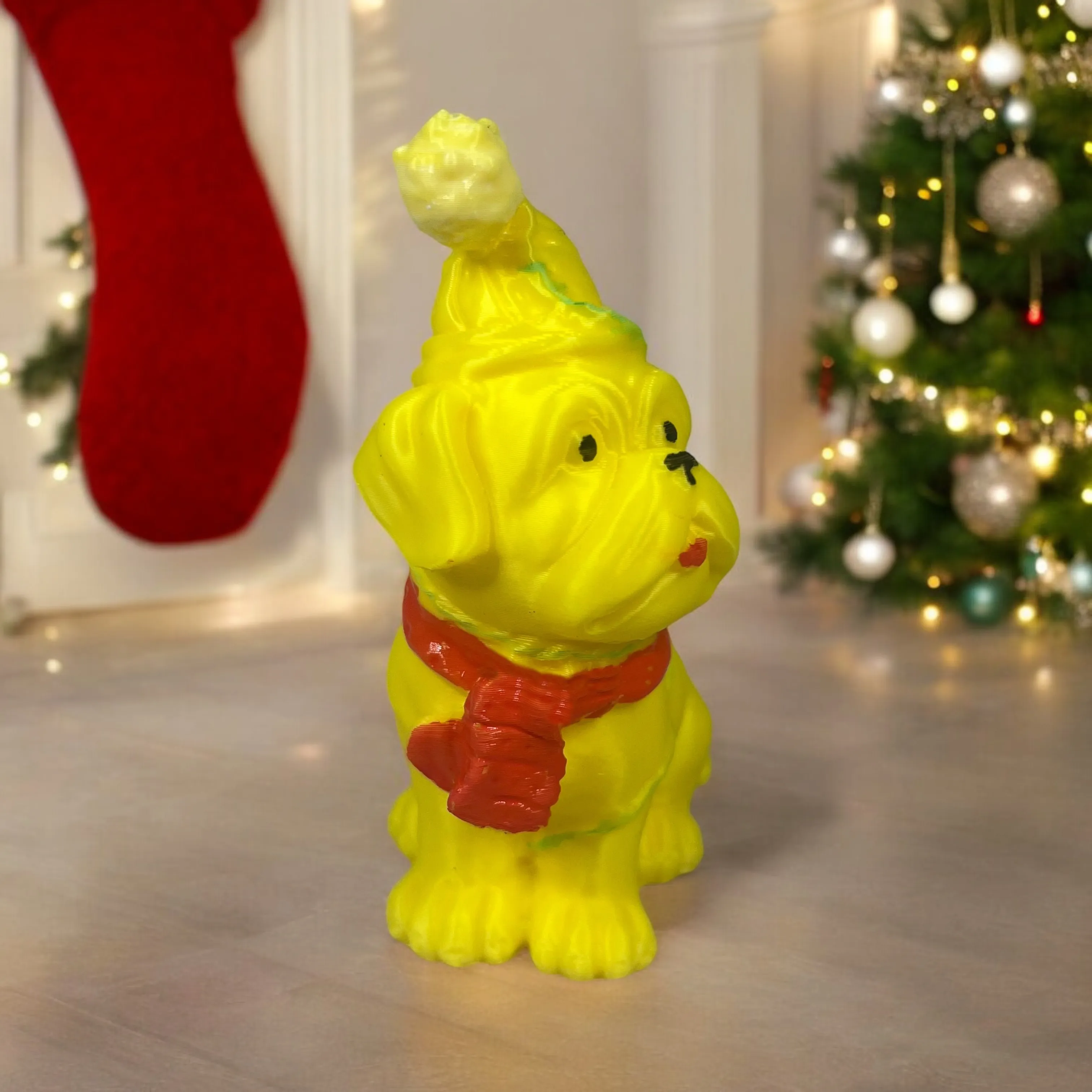 Carlin Christmas Dog