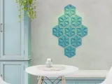 3d wall panel decor "hexagon"-5