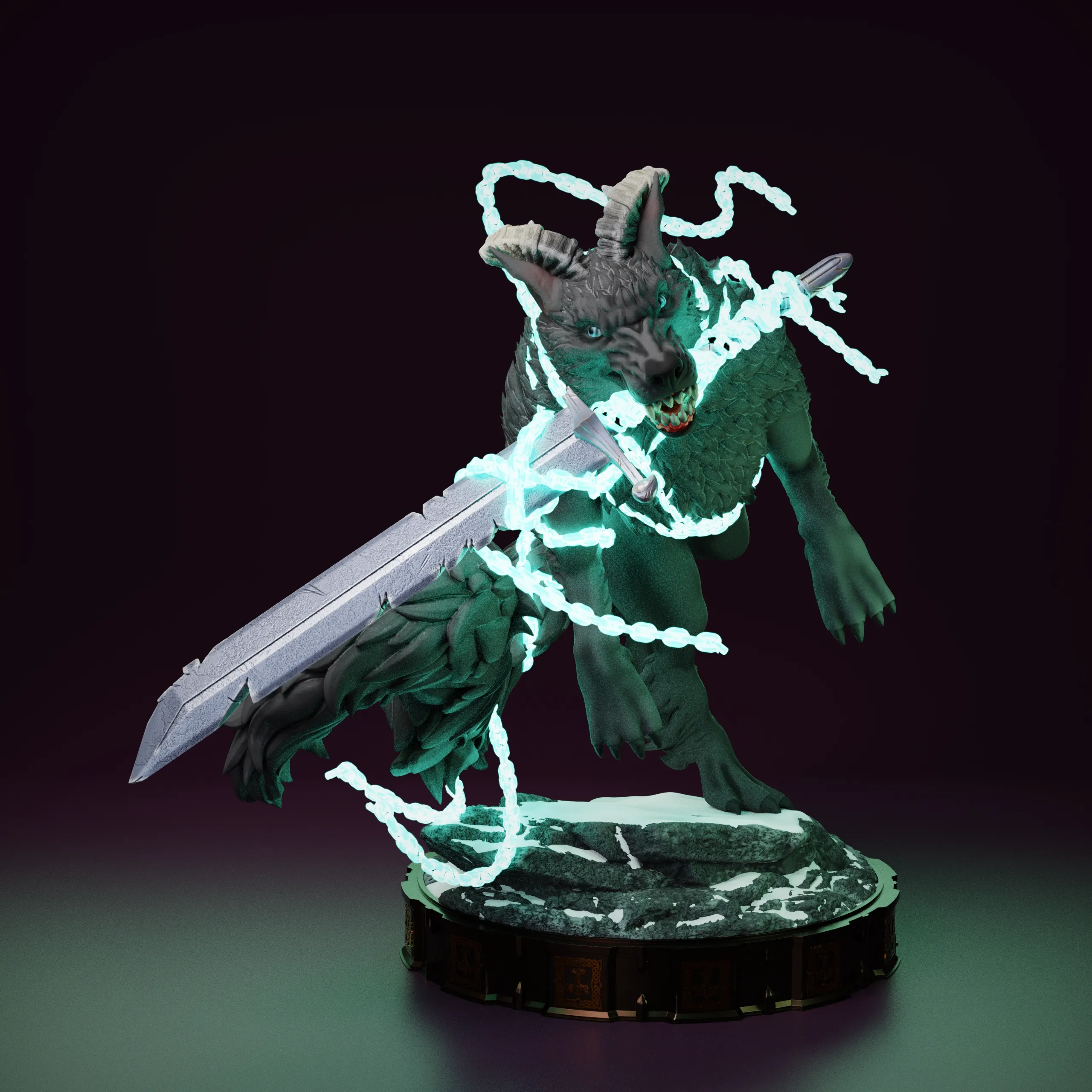 Fenrir - The Wolf God - Tabletop mini