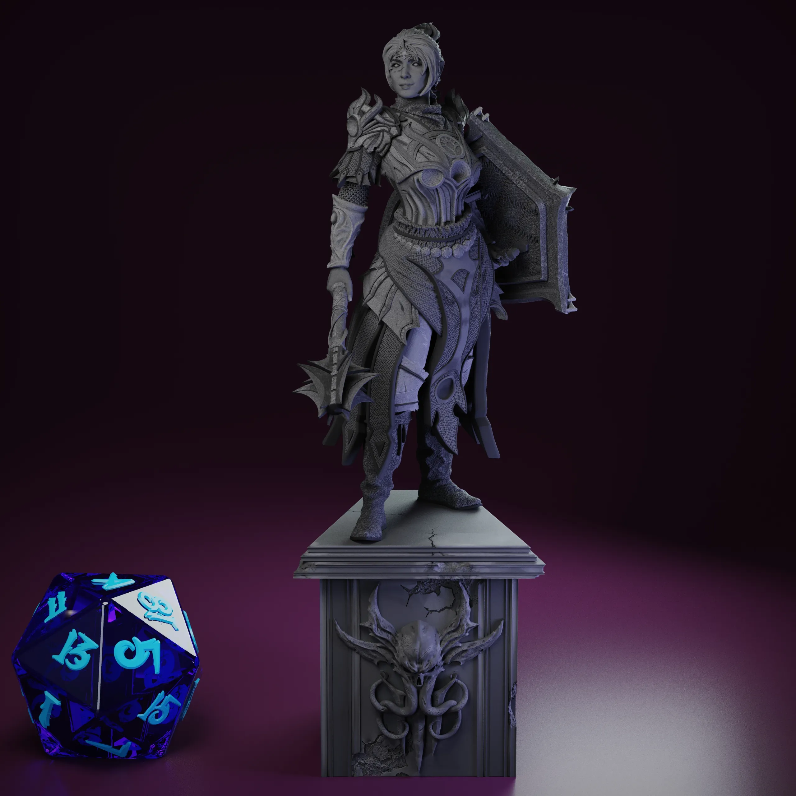 Shadowheart BG3 - tabletop 32mm and 75mm mini