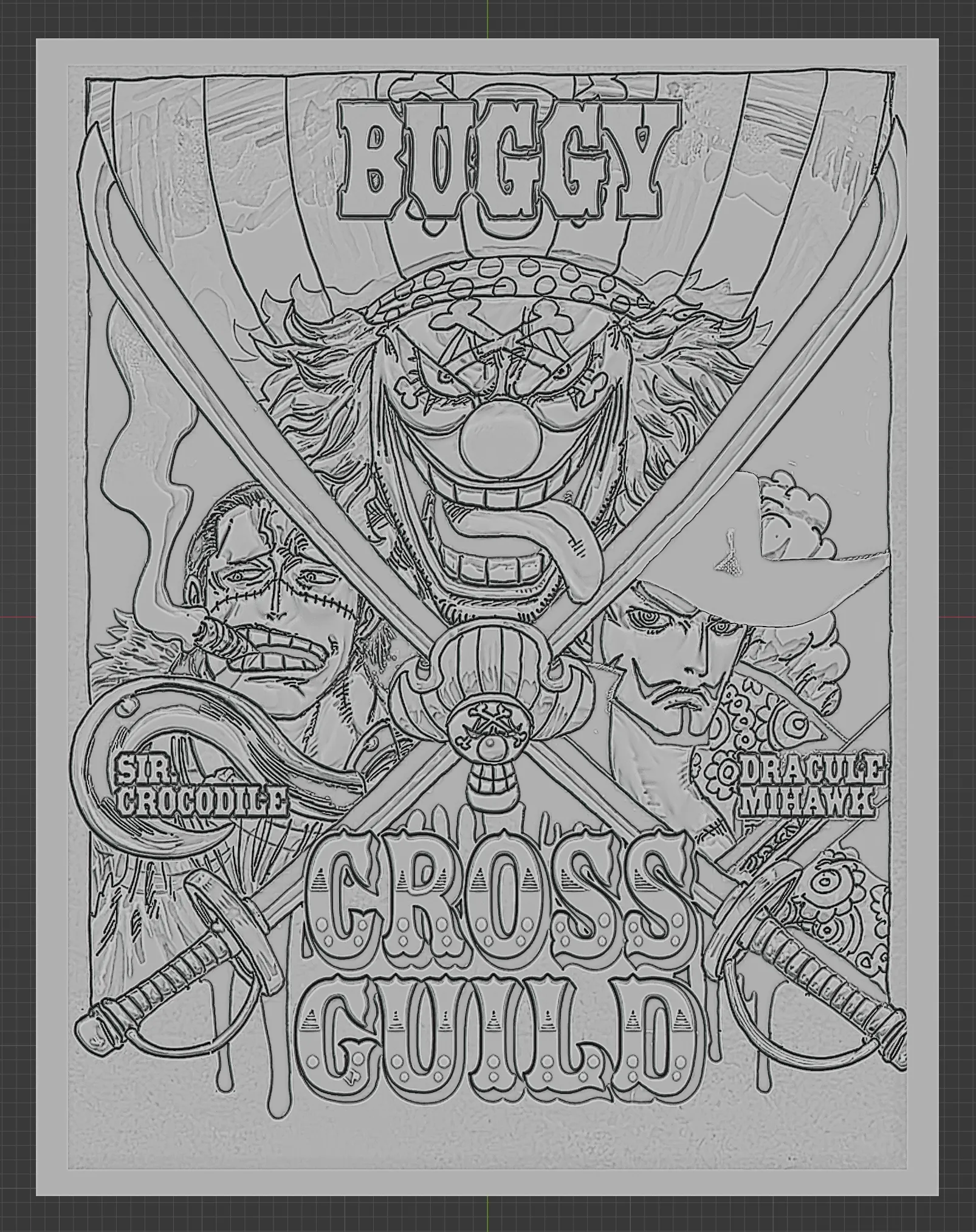 CROSS GUILD POSTER - ONE PIECE