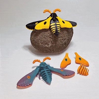 Dead head moth (artiulated)-0