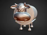 toilet paper holder moo cow-0