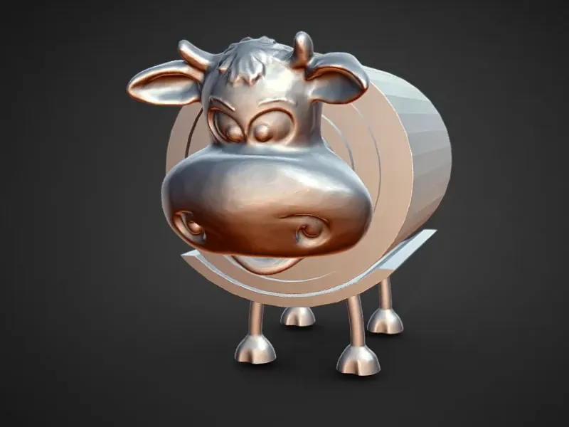 toilet paper holder moo cow