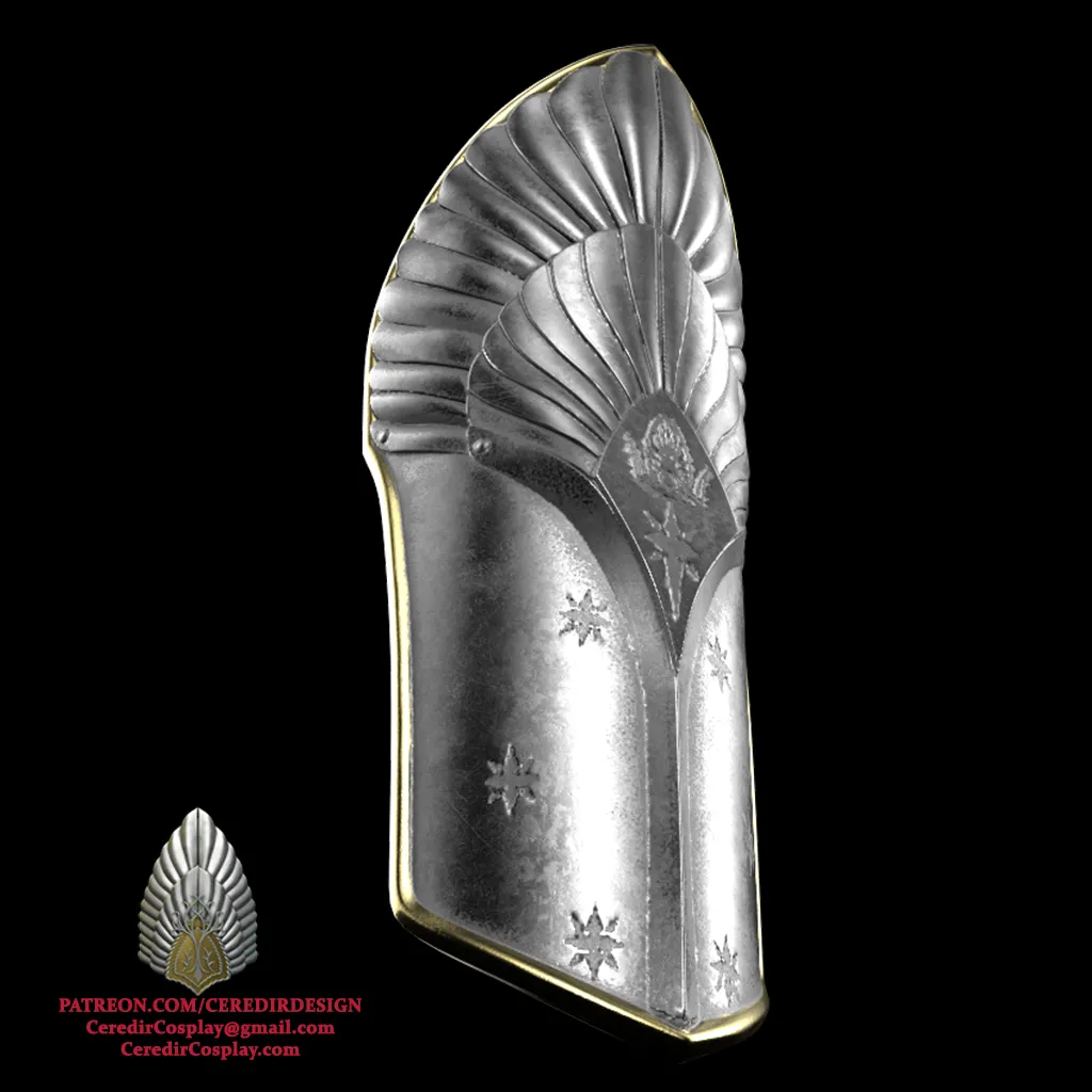 Aragorn King Ellessar Shin Armor lord of the rings 3D DL