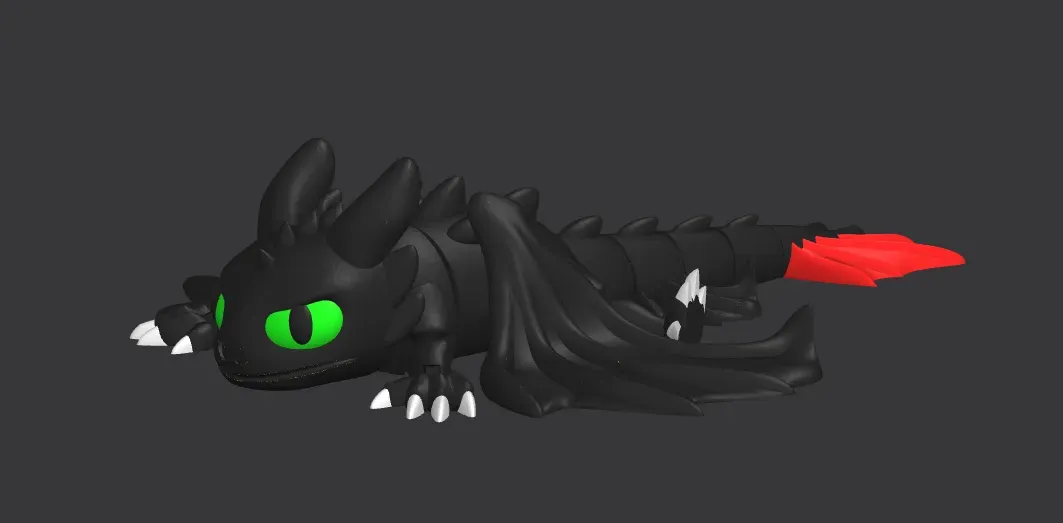flexy toothless the dragon