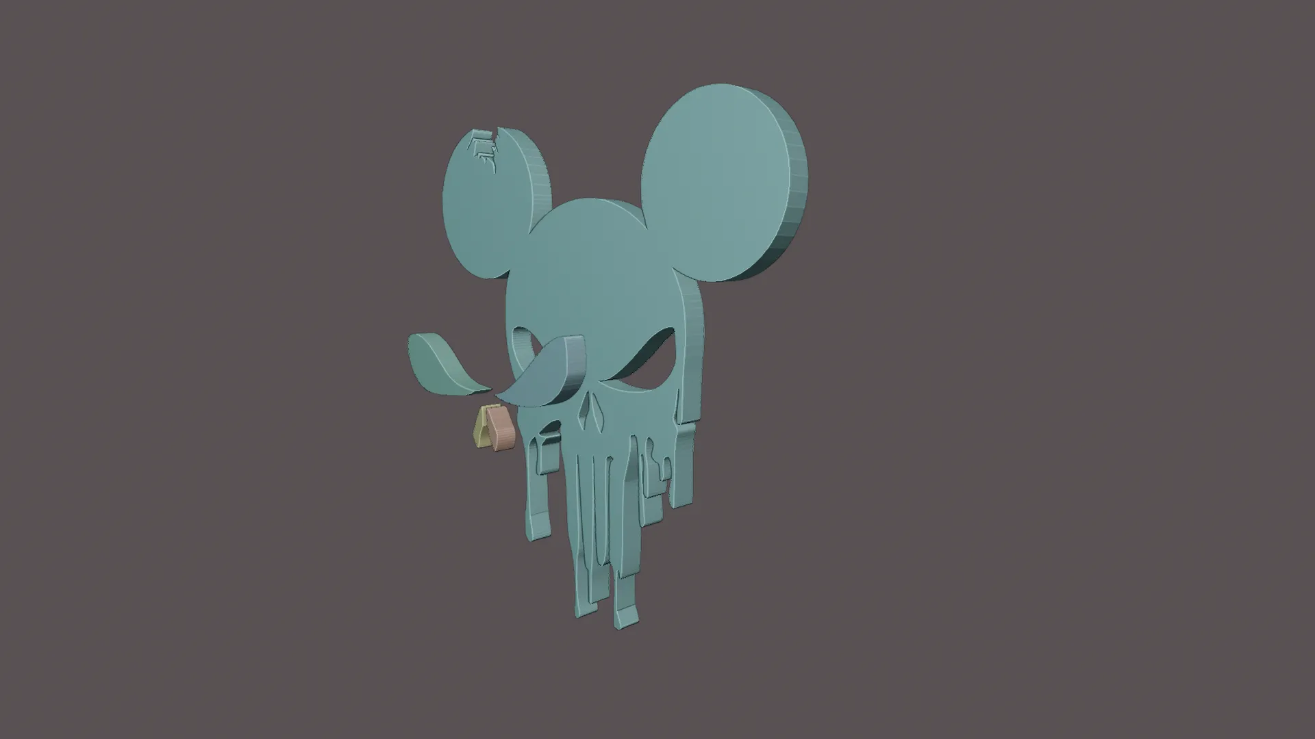 Punisher Skull Mickey Mouse - keychain