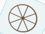 wagon wheel decor or functional wheel (without axle)-0