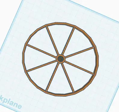 wagon wheel decor or functional wheel (without axle)