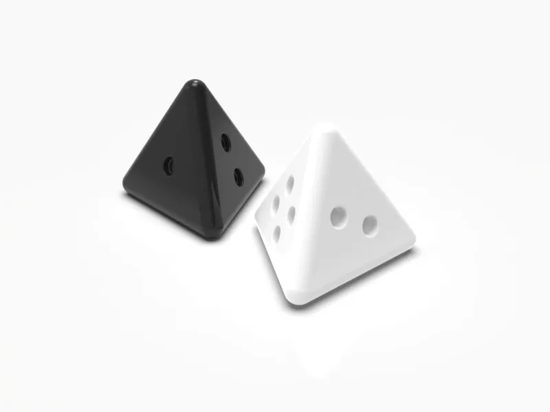 🎲 3D Printable Trapezium-Shaped Dice Piece - Unique Dices