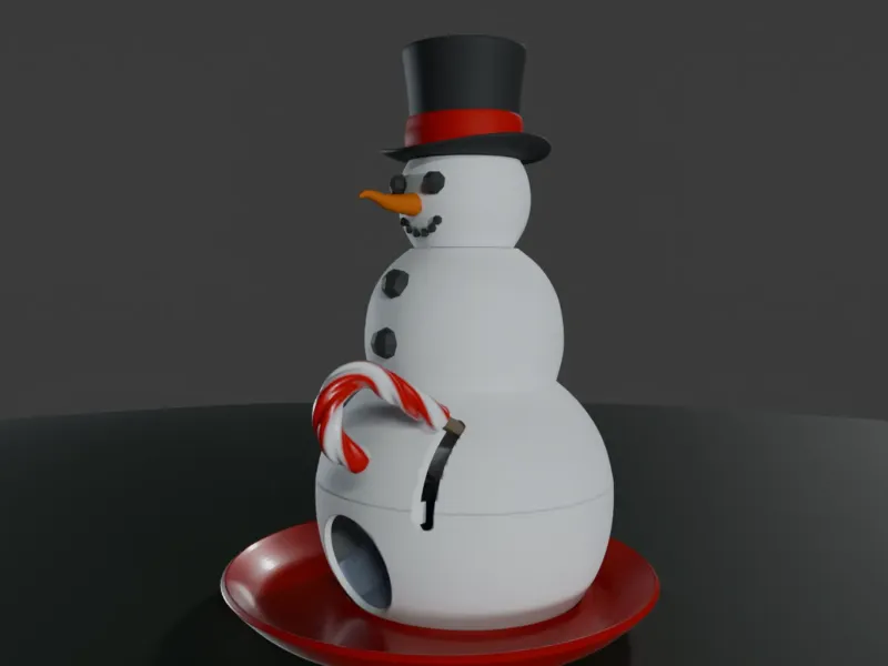 Snowman Candy Dispenser