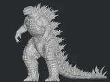 Godzilla stl file 3d printing, 3d print file, miniature-0