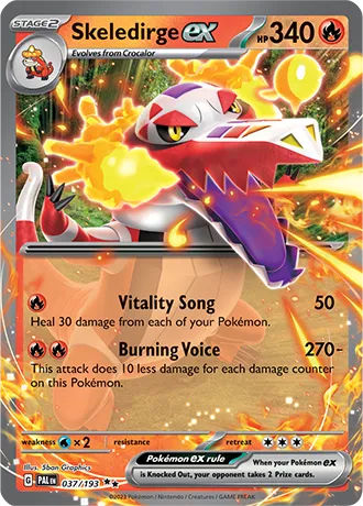 Skeledirge Pokemon card