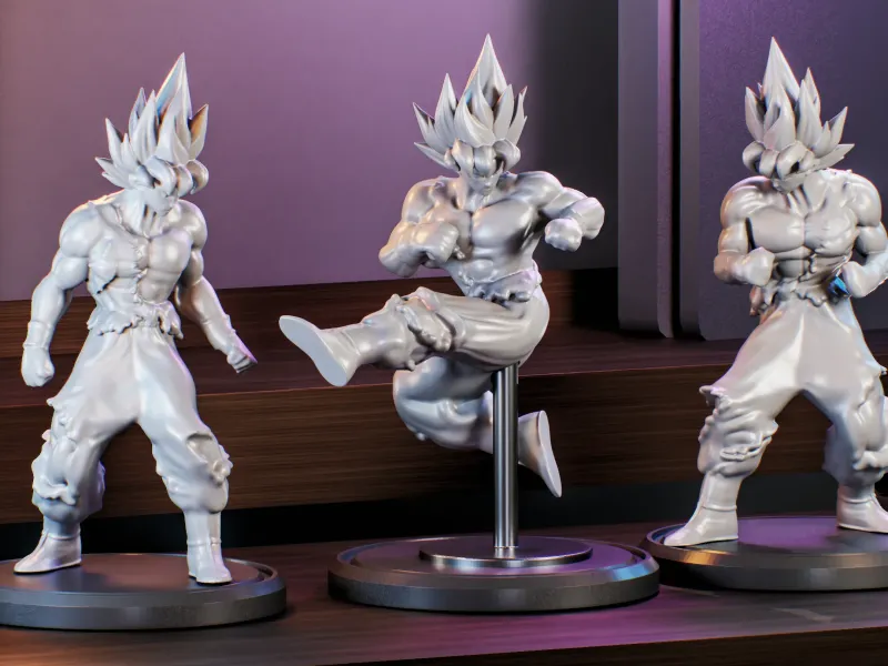 Dragon Ball Z - Goku x 3 pose pack - FREE