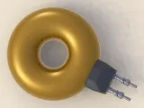 Base Rodin Coil .STL 185mm. x 65mm. Diameter 2 x BNC Connect-1
