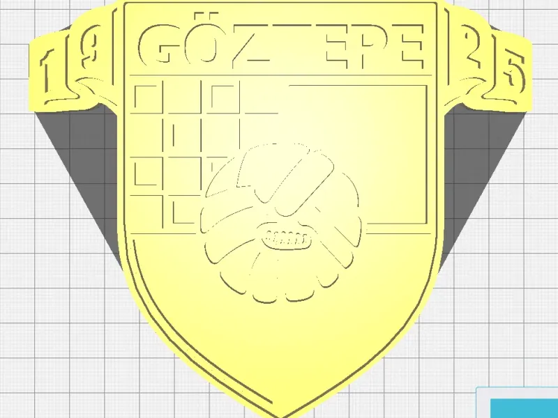 Göztepe arması logosu stl dosyası