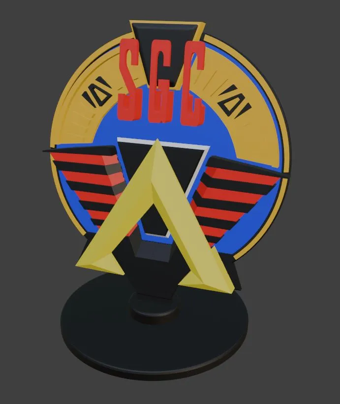 dessous de verre en relief Stargate SGC-1
