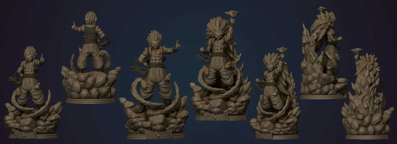 GOTENKS - DRAGON BALL Z - MODÈLE D'IMPRESSION 3D